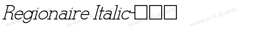 Regionaire Italic字体转换